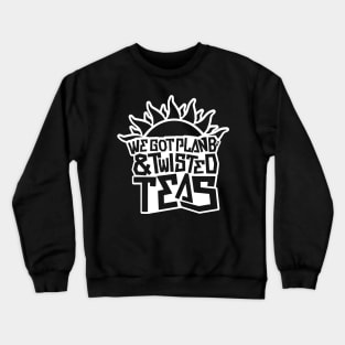 Plan Bs & Twisted Teas - White Outline Crewneck Sweatshirt